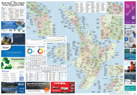 New Zealand Energy Infrastructure Map – North Island